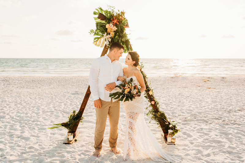 elopement on Florida's gulf coast beach