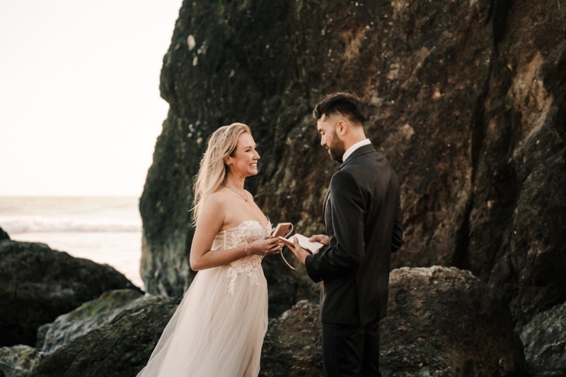 Ruby beach elopement in olympic national park